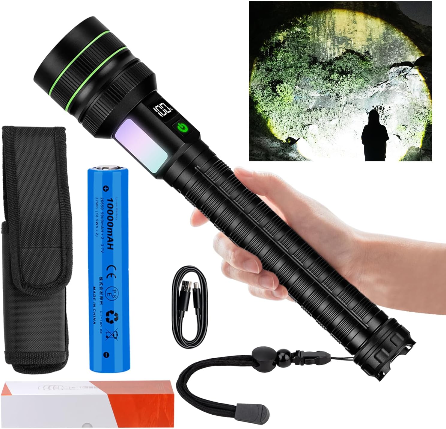 Wurkkos TD11 Smart OLED Tactical Flashlight – 3000 Lumens Slim EDC